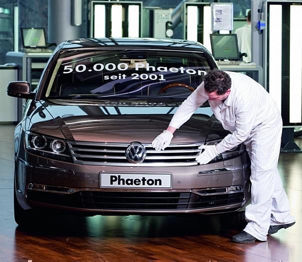 Produktionsrekord: 2010 rund 7.500 Phaeton hergestellt